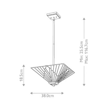 Stropné svietidlo Alderley, výškovo nastaviteľné, Tiffany štýl