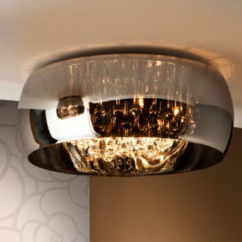 Stropné svietidlo Argos s kryštálmi, Ø 50 cm