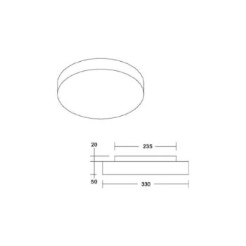 Stropné svietidlo BRUMBERG LED Celtis Mini, 3 000 K, hnedošedé