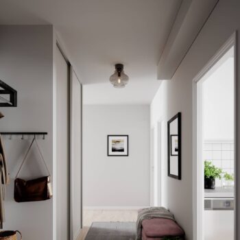 Stropné svietidlo By Rydéns Dolores Ø 30 cm, dymovo sivá farba