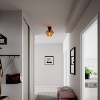 Stropné svietidlo By Rydéns Dolores Ø 30 cm, farba koňaková