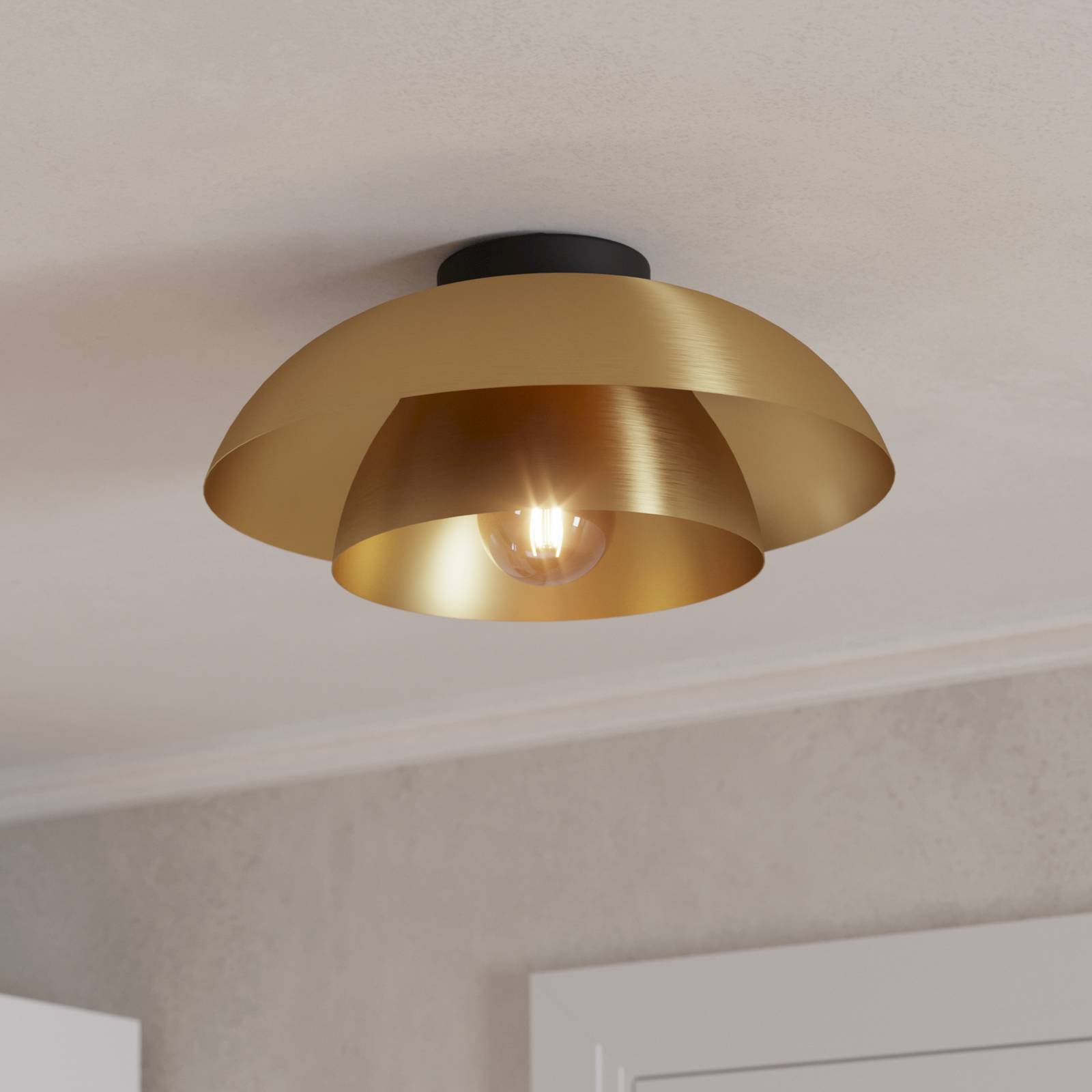 Stropné svietidlo Cenciara, brúsená mosadz Stropné svietidlo Cenciara, brúsená mosadz