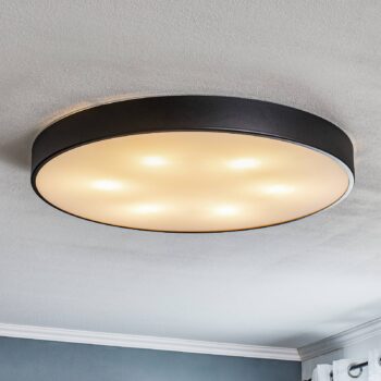 Stropné svietidlo Cleo sklenený difuzér, Ø 78 cm