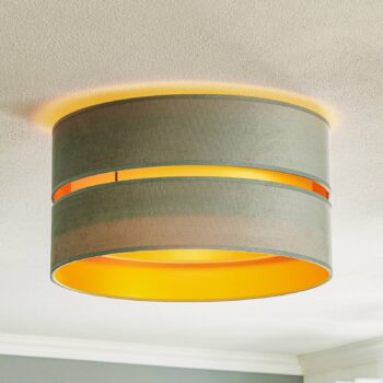 Stropné svietidlo Golden Duo Ø 40 cm mätovo zelená/zlatá