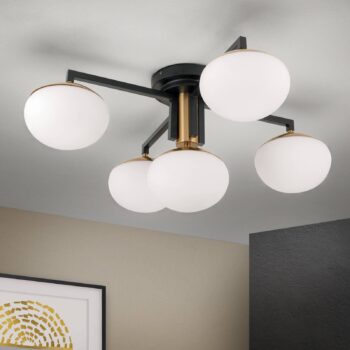 Stropné svietidlo Josephine, 5-plameňové