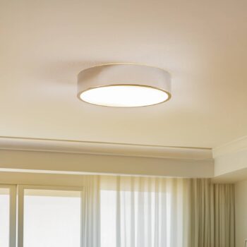 Stropné svietidlo Kimban z kovu, Ø 36 cm, chróm