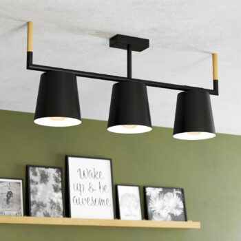 Stropné svietidlo Lacey, dĺžka 78 cm, 3 svetlá, oceľ