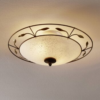 Stropné svietidlo Luca so sklom scavo