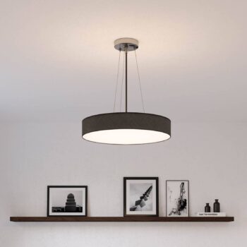 Stropné svietidlo Mia, čierne, Ø 60 cm