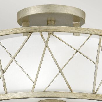 Stropné svietidlo Nest štruktúra lístkové striebro