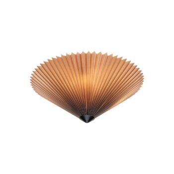 Stropné svietidlo Plisado, sivá, Ø 42 cm