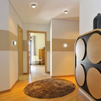 Stropné svietidlo Puk One 2, chróm, G9