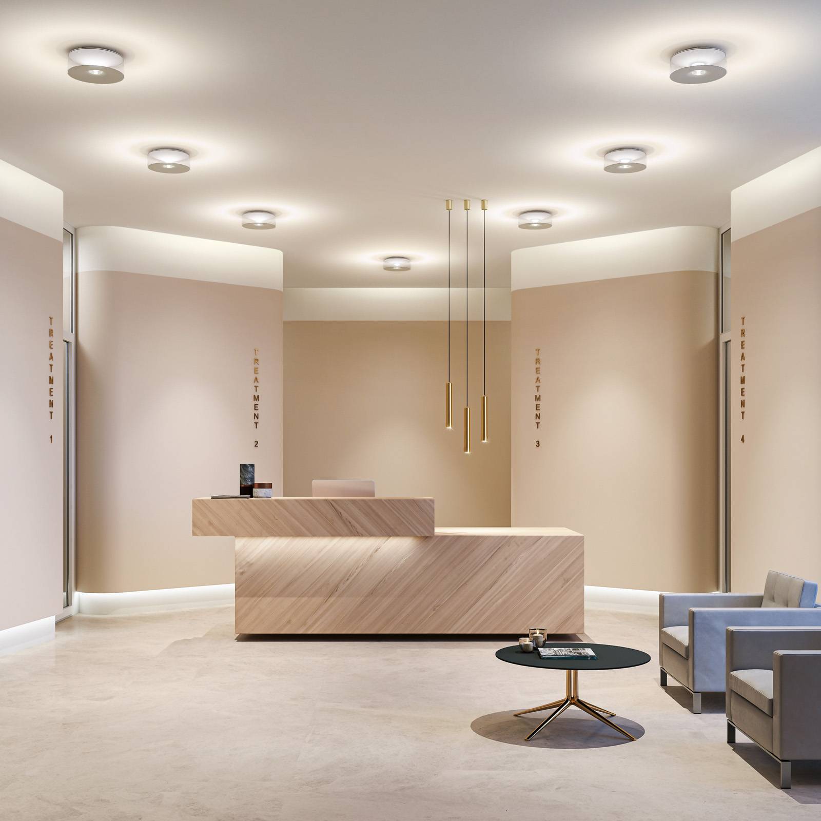 Stropné svietidlo Ribag Vior bold 40W 45° 4 000K biela Stropné svietidlo Ribag Vior bold 40W 45° 4 000K biela