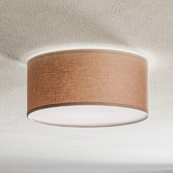 Stropné svietidlo Rondo, cappuccino, Ø 30 cm