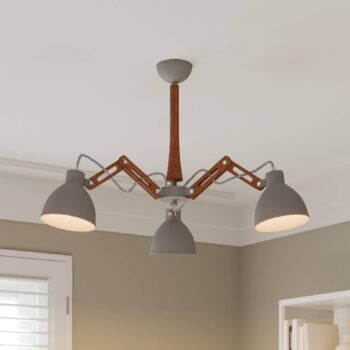 Stropné svietidlo Skansen 3-pl. nastaviteľné, sivé