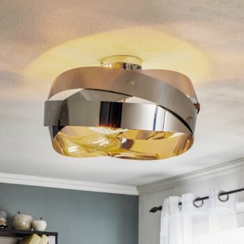 Stropné svietidlo Tornado chróm-nikel 50 cm