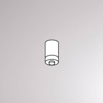 Stropný nástavec pre lištu Volare 1,5 cm čierny