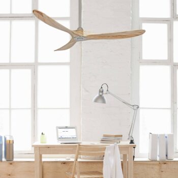 Stropný ventilátor Eco Genuino 152 chróm/svetlé drevo