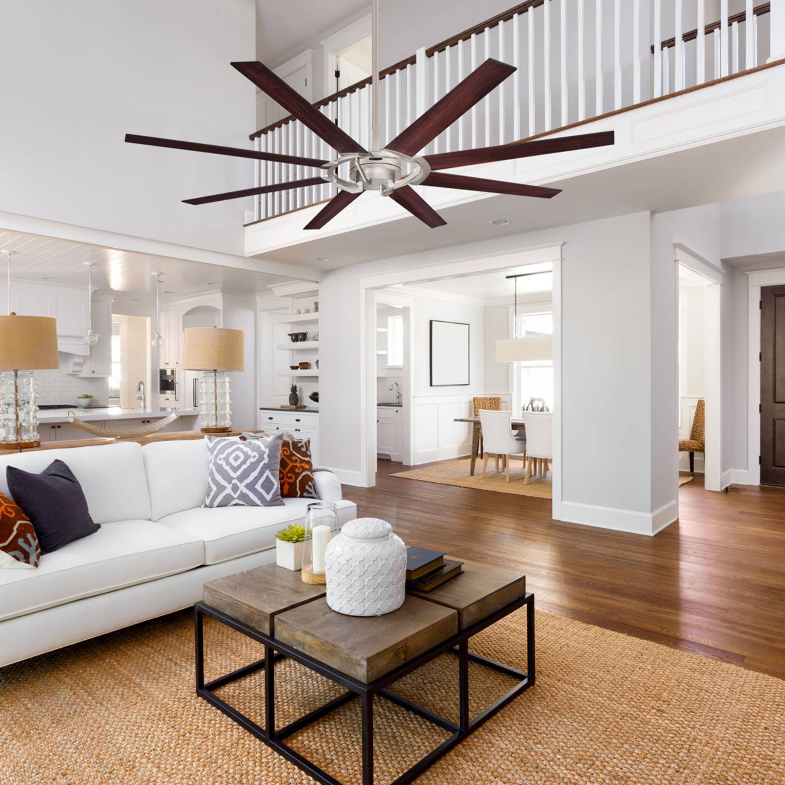 Stropný ventilátor Westinghouse Stoneford, 8 lopatiek Stropný ventilátor Westinghouse Stoneford, 8 lopatiek