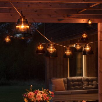 Svetelná reťaz Pivná záhrada rozšírenie, čierna