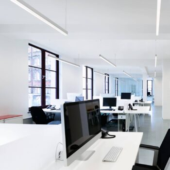 Svietidlo Ribag Metron LED, hliník, dĺžka 60 cm, 3 000 K DALI