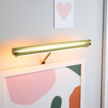 Svietidlo na obrazy Mona-Lisa, mosadz, šírka 35 cm