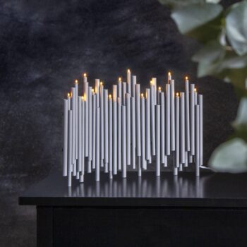 Svietnik Note, 16-plameňový, sivá