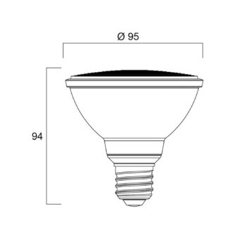 Sylvania LED reflektor E27 11W PAR30 3000K stmievanie 36° 820lm