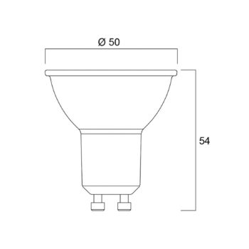 Sylvania LED reflektor GU10 7W 3000K 110° 580 lm biela