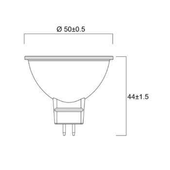Sylvania LED reflektor GU5.3 4,6W 3000K 36° 450lm