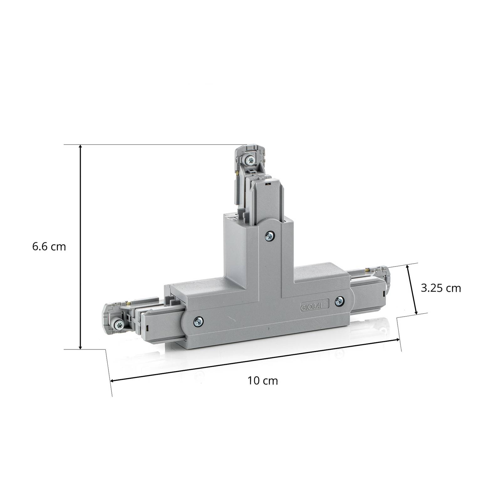 T-konektor Noa ochranný vodič vnútri vpravo sivý T-konektor Noa ochranný vodič vnútri vpravo sivý