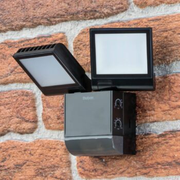 Theben LED vonkajšie nástenné svietidlo theLeda S17-100, čierne Senzor