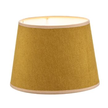 Tienidlo na lampu Classic S, tkané, horčicovo žlté