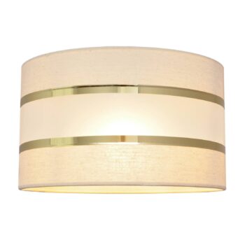 Tienidlo na lampu Helen E27 Ø25/výška 15 cm ecru-zlatá