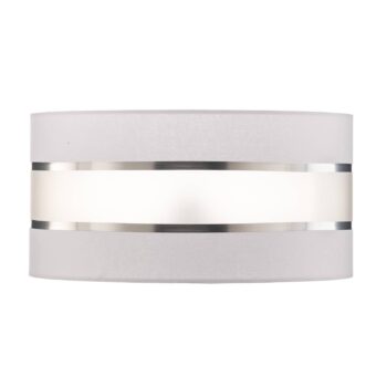 Tienidlo na lampu Helen E27 Ø40/výška 20cm biela/strieborná