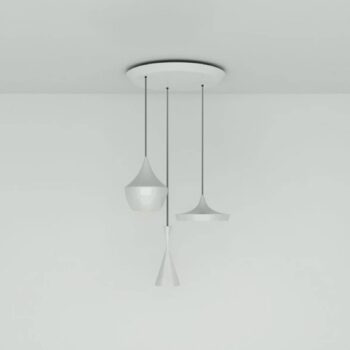 Tom Dixon Beat Trio Round závesné 3-pl. biela