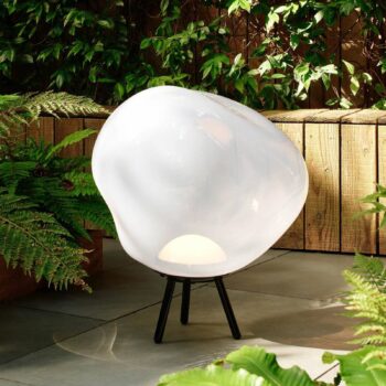 Tom Dixon LED akumulátorová terasová lampa Melt large, opálová, 57 cm