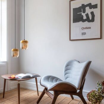 UMAGE Acorn závesná lampa 2-pl. jantár mosadz