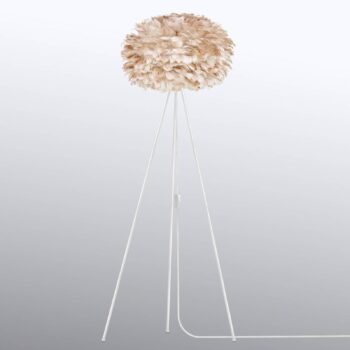 UMAGE Eos médium stojaca lampa Tripod svetlohnedá