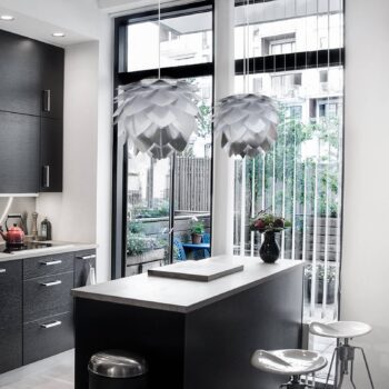 UMAGE Silvia závesná lampa médium oceľ