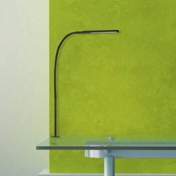 Upínacia LED lampa Servo, stmievateľná, CCT čierna