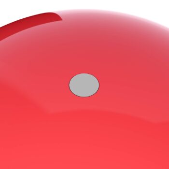 VERPAN LED stolová lampa na batérie WIRE, červená, výška 25 cm, IP44