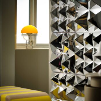 VERPAN Stolová lampa Wire Small, žltá