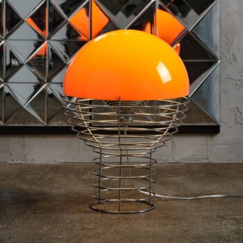 VERPAN Wire Veľká stolová lampa, oranžová