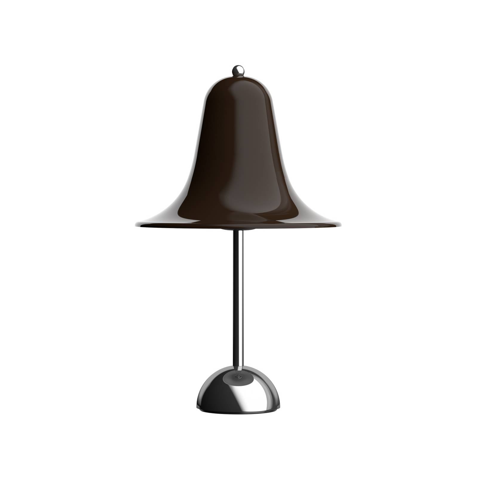 VERPAN stolová lampa Pantop, hnedá, výška 23 cm, kov, E14 VERPAN stolová lampa Pantop, hnedá, výška 23 cm, kov, E14
