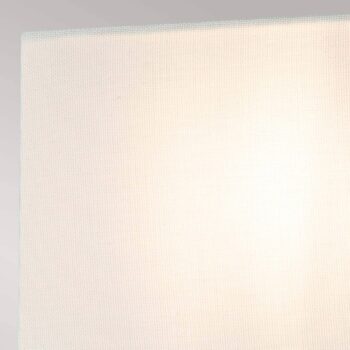 Veľké nástenné svietidlo Swirl s ľanovým tienidlom, starožitná biela