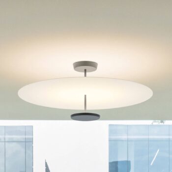 Vibia Flat stropné LED svetlo 2-pl. Ø 90 cm biele