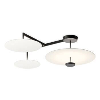 Vibia Flat stropné LED svetlo 4-pl. Ø 55 cm biele