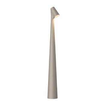 Vibia LED stolná lampa na batérie Africa, výška 45 cm, tmavobežová