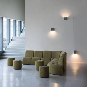 Vibia Structural 2600 nástenné LED, tmavosivé